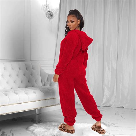 fuzzy mens pajamas|warm fuzzy women's pajamas.